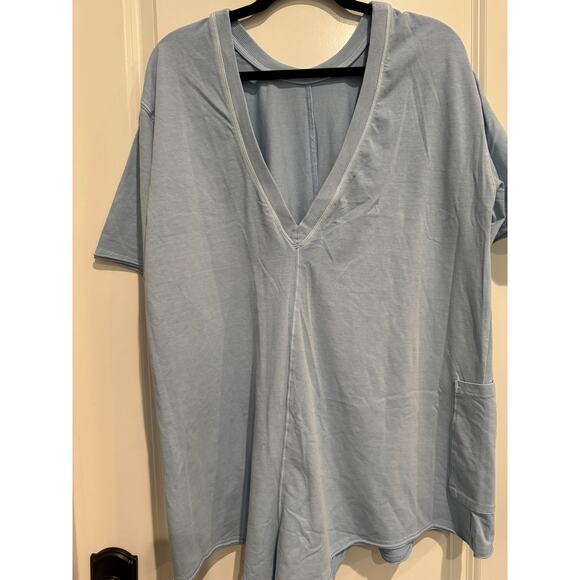 MSRP $70 NWT Free People Hot Shot Romper Steel Blue Size XS-S | QUICK SHIP - Picture 5 of 7